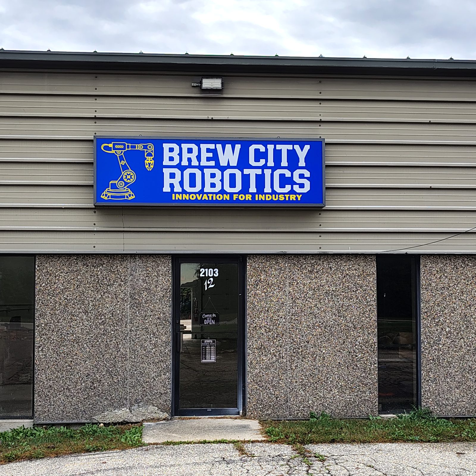 The Brew City Robotics shop in Waukesha, Wisconsin